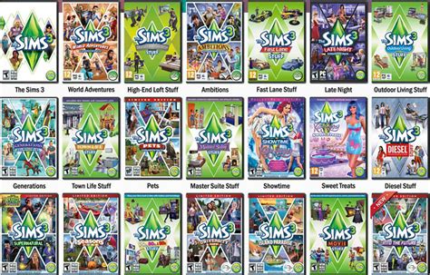 The Sims 3 expansion packs .